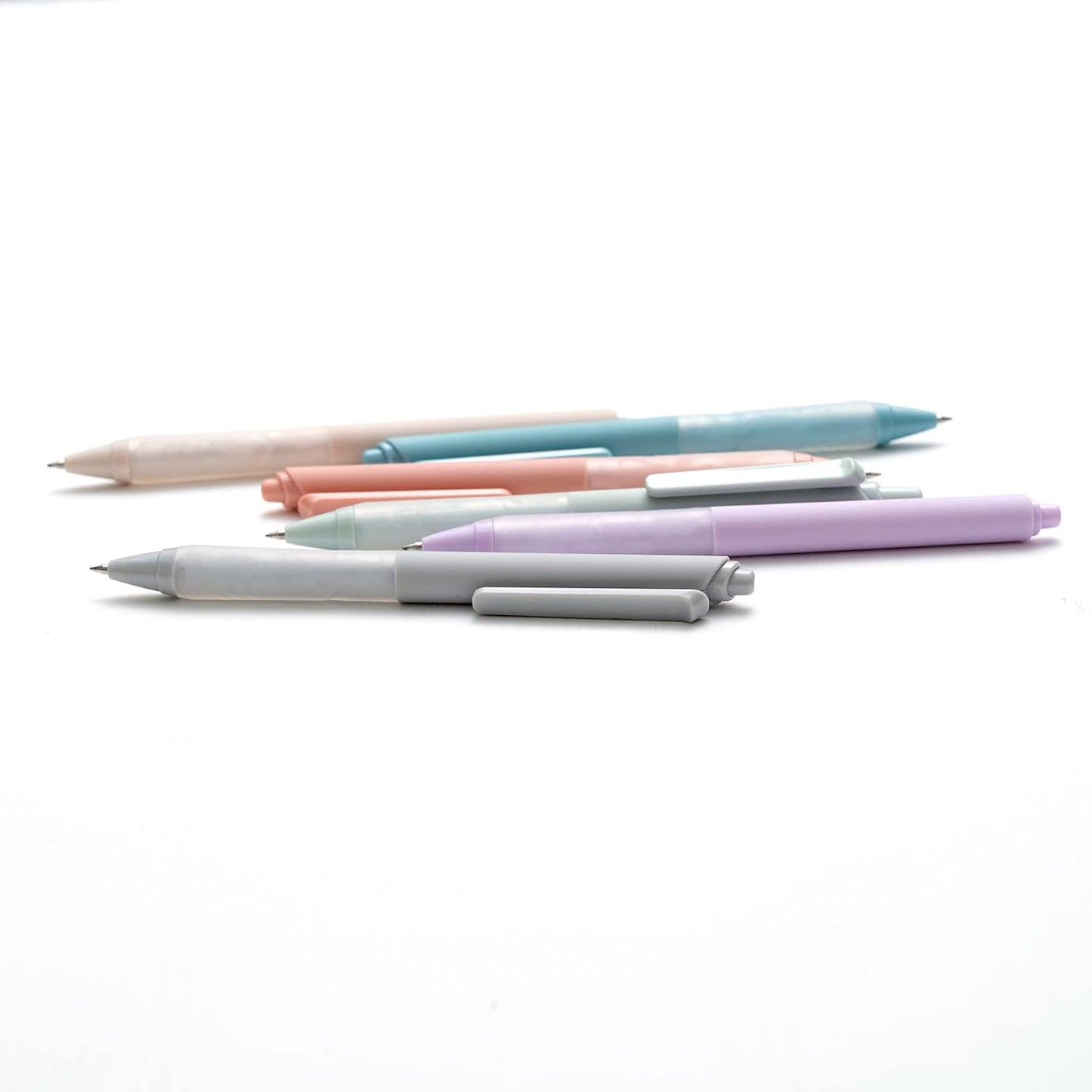 Linbsunne Ballpoint Pens Medium Point 1mm Black Pen with Super Soft Grip Ball Point Pen for Men Women Retractable Pens (6-pack)