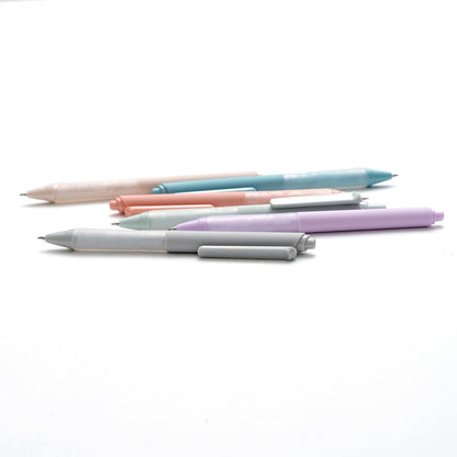 Linbsunne Ballpoint Pens Medium Point 1mm Black Pen with Super Soft Grip Ball Point Pen for Men Women Retractable Pens (6-pack)