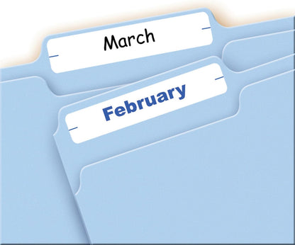 Avery File Folder Labels on 4" x 6" Sheets, Easy Peel, White, Print & Handwrite, 2/3" x 3-7/16", 252 Labels (5202)