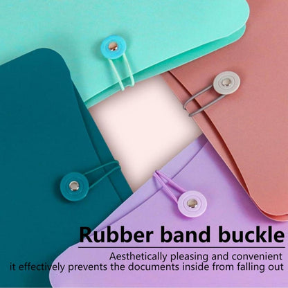 Vertical Expanding Accordion Folder with 7 Pockets Paperwork Organizer Document Wallet Briefcase Business File Organizer Bag A4 Letter Size Elastic Rope Closure Light Blue