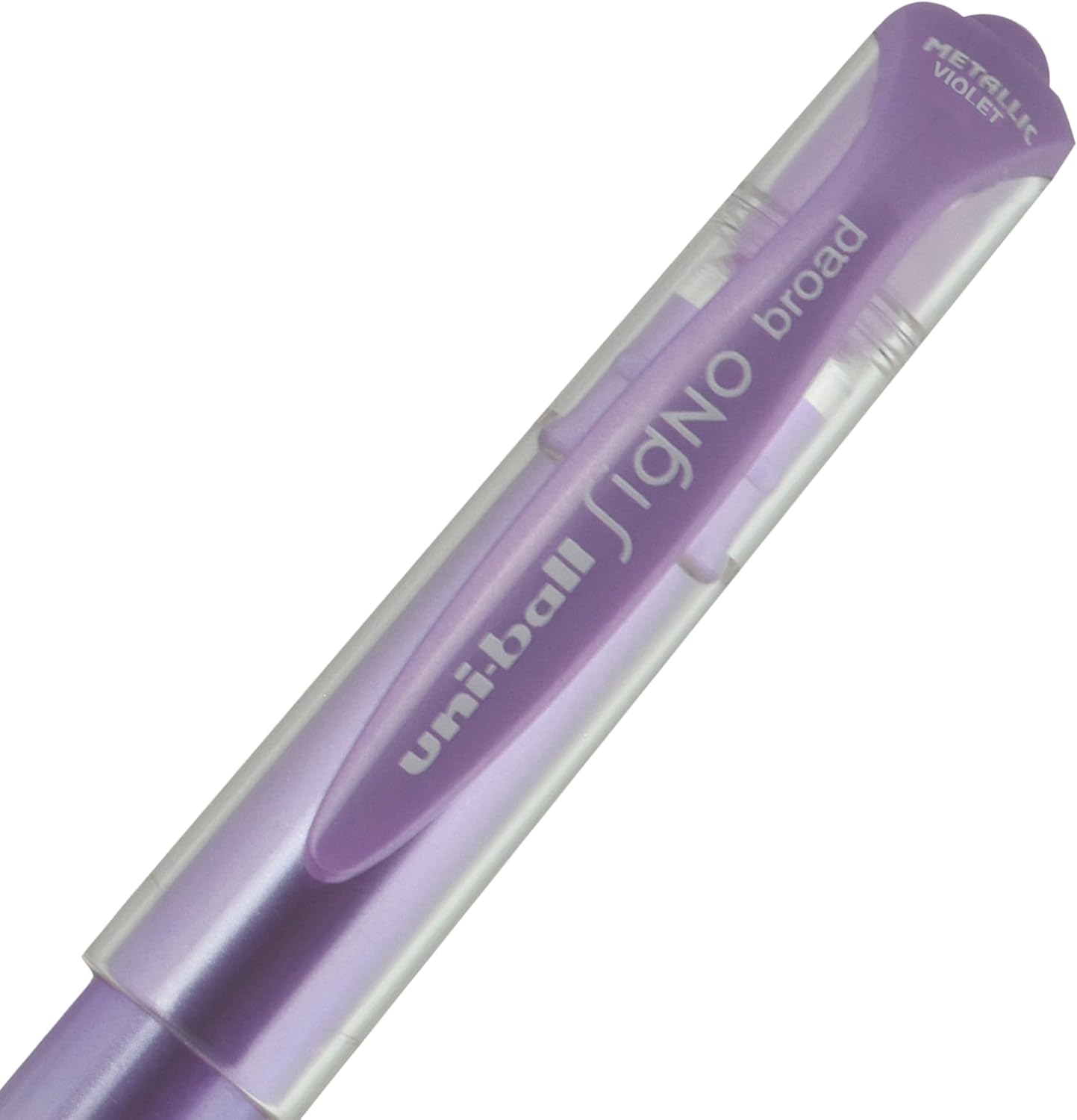 uniball Signo Gel Impact Pens, Bold Point (1.0mm), Metallic Pink Ink, 6 Pens