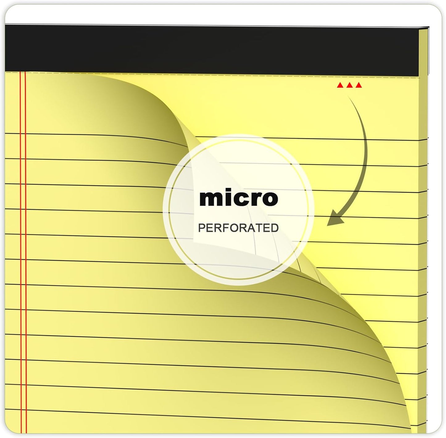 5pcs Small Note Pads 5x8 Notebook College Ruled Legal Pads Color Notepads 5 Pack Study Back Writing Pads 5 x 8 Perforated Narrow Ruled Pads of Paper for School & Office Supplies 30 Sheets/Pack