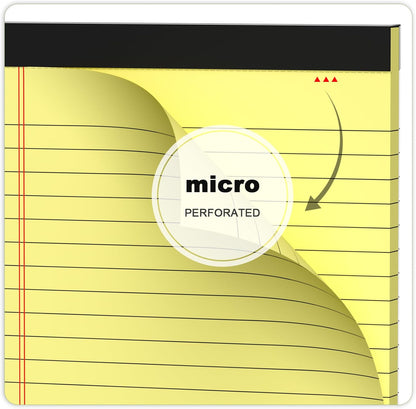 5pcs Small Note Pads 5x8 Notebook College Ruled Legal Pads Color Notepads 5 Pack Study Back Writing Pads 5 x 8 Perforated Narrow Ruled Pads of Paper for School & Office Supplies 30 Sheets/Pack