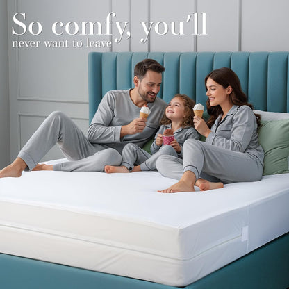 Utopia Bedding Mattress Protector Zippered California King Size, 100% Waterproof Bed Bug and Dust Mite Proof Mattress Encasement, Absorbent 6 Sided Mattress Cover