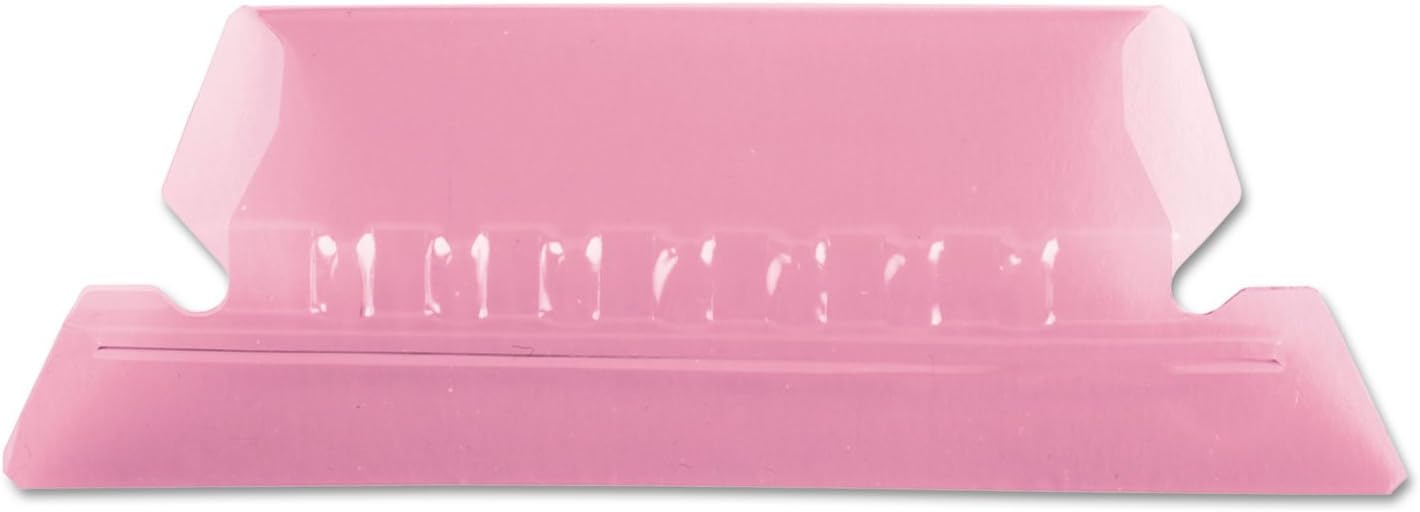 Pendaflex Hanging Folder Tabs, 2", Clear Yellow, 25 Tabs and Inserts per Pack (42 YEL)