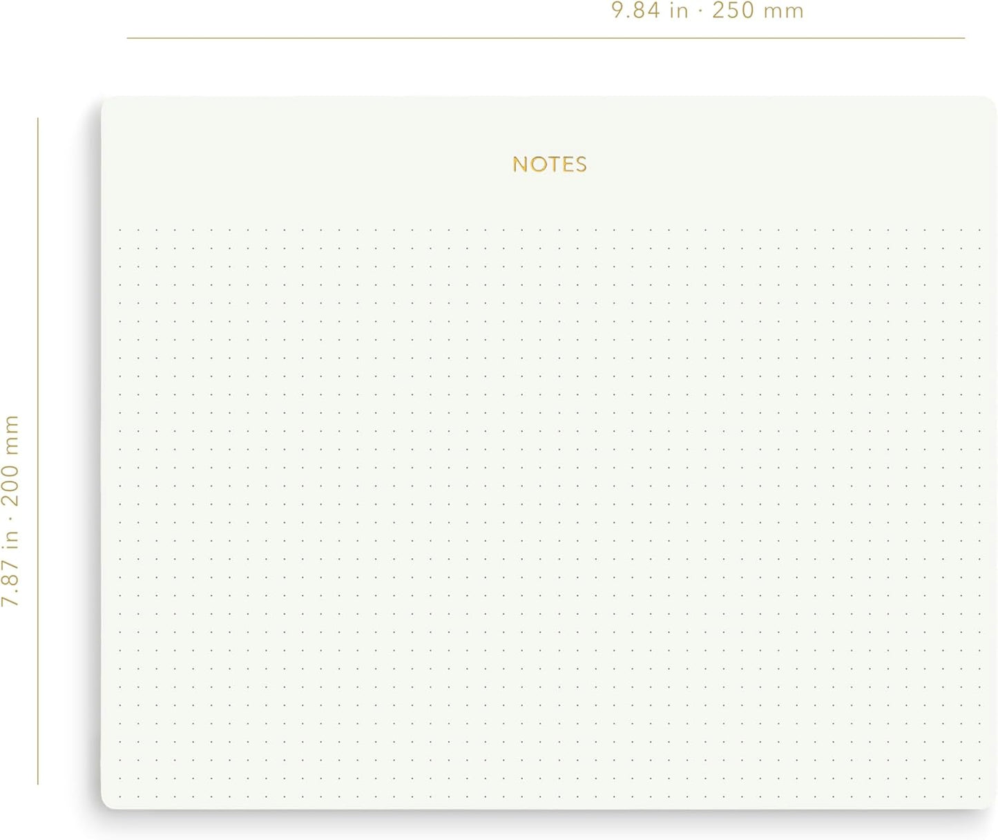 Pinesman - Elegant Desk Notepads for Professionals, Executive's Memo Pads, Minimalist, Gold Foiled, Lined Layout, 3 Pack, 225 Sheets Total (75 Each), 6.3" x 3.9”, 80 GSM, Eco-friendly, FSC™ Certified