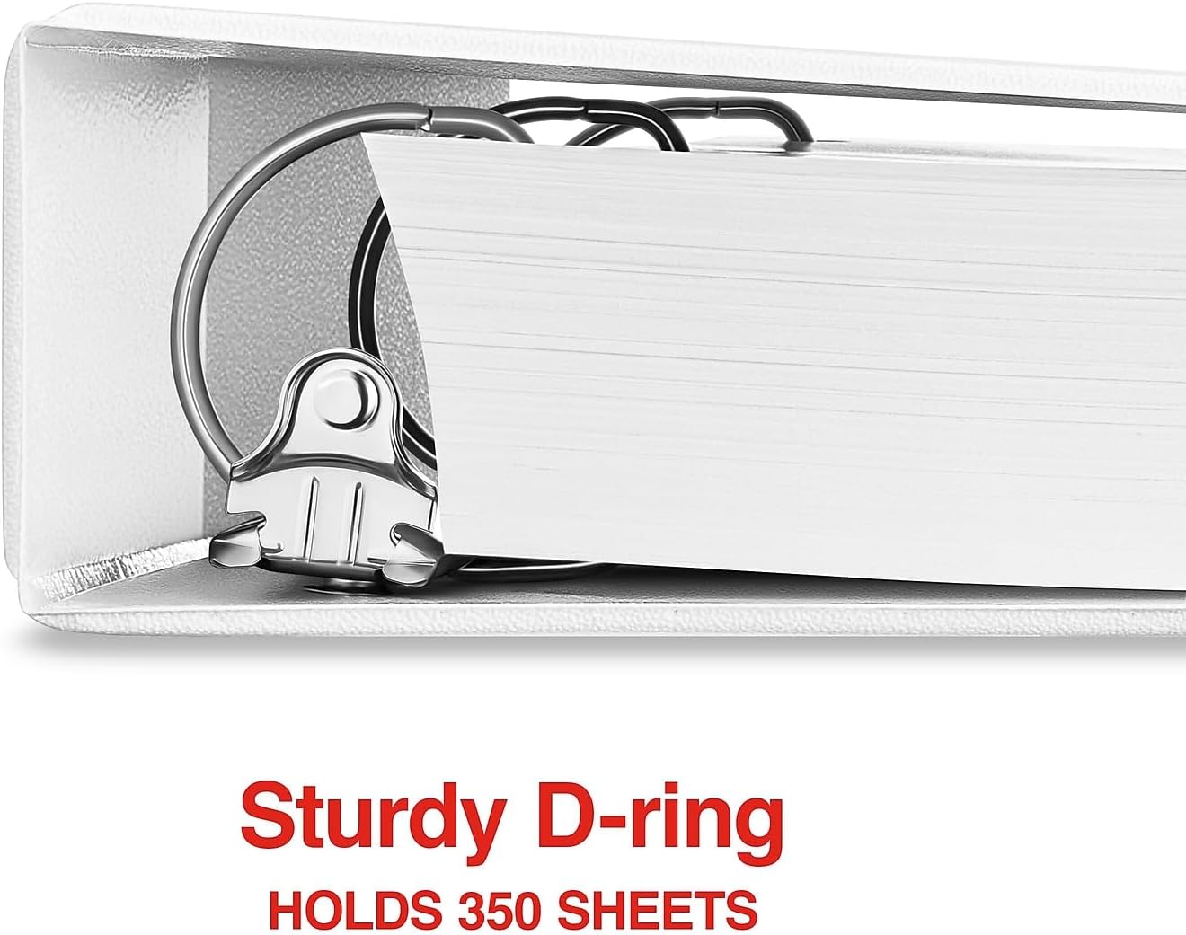 Staples Standard 2-Inch 3-Ring View Binder, Holds Up to 450 Sheets, Orange, Durable Binder for Office & School