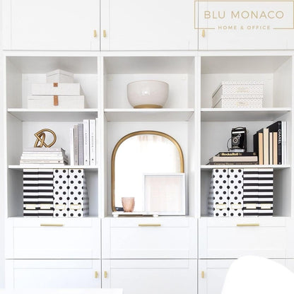 BLU MONACO | Cardboard Magazine File Holder Set of 4 | Vertical Magazine File Holder for Desk and Shelves | Standing File Holder for Classroom School Paper Storage