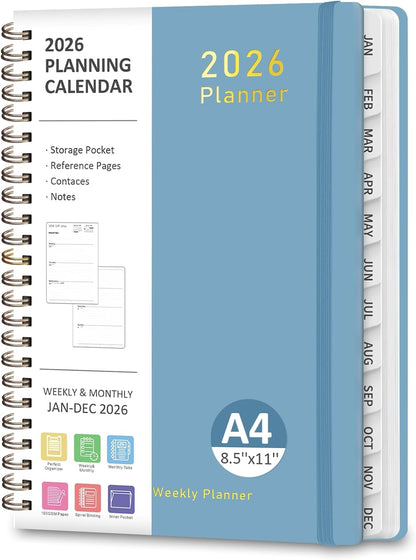 Planner 2026-2027, Weekly and Monthly Academic Year Calendar Planner, July 2026 - June 2027, Daily Agenda Book for Office School Supplies, A5(6.3'' x 8.5'')