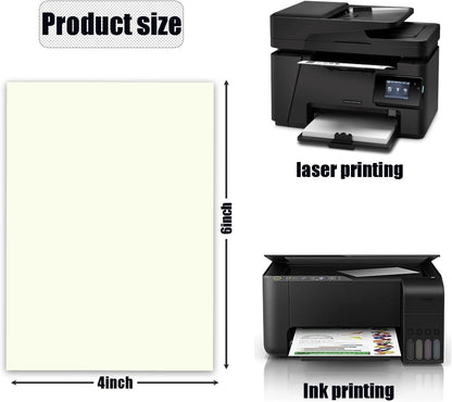 50 Pack 4x6 White Cardstock Paper Blank Thick Heavyweight 92lb Card Stock for Making Index Cards, Invitations cards, Postcards
