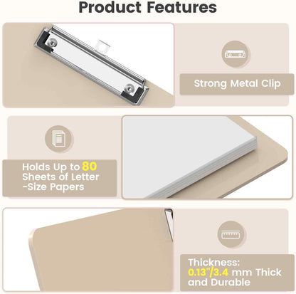 Extra Large 11x17 Clipboards, Plastic Black Drawing Boards, Horizontal Clip Board, Landscape Layout. Suitable for Watercolor, Sketching, Painting. Art & Drafting Supply