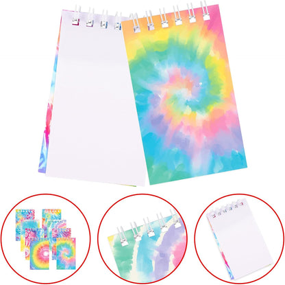 Hooqict 24 Pack Small Pocket Notebook Mini Notebooks Bulk Small Spiral Notepads with 8 Colors, Memo Note Pads for Kids, Work, Office, School, 3.9 x 2.4 Inches
