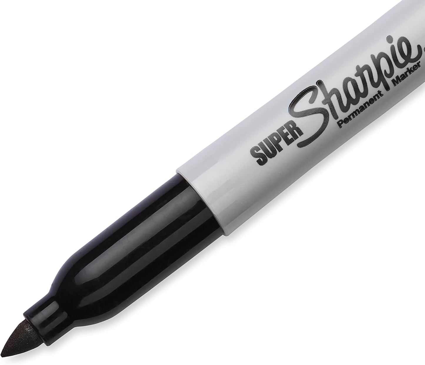 Sharpie Super Permanent Markers, Fine Point, Black, 12 Count - Quick Drying, For Classroom, Poster Boards, Office, Home, Teacher Supplies