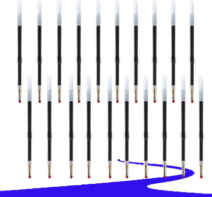 30 Pieces Pen Refills Ink Ballpoint Pen Refill 3.85 Inch Replacement Ink Refill Bulk for Retractable Pens Office School Supplies, Medium Point(Blue3.85)