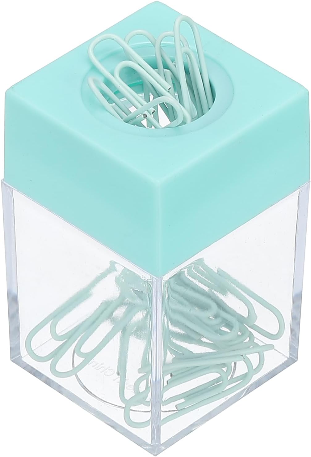 PATIKIL Magnetic Paper Clip Holder Dispenser, Large Capacity Paper Clip Organizers with Magnetic Top for Desk Supplies, Office, Classroom, Home, Purple