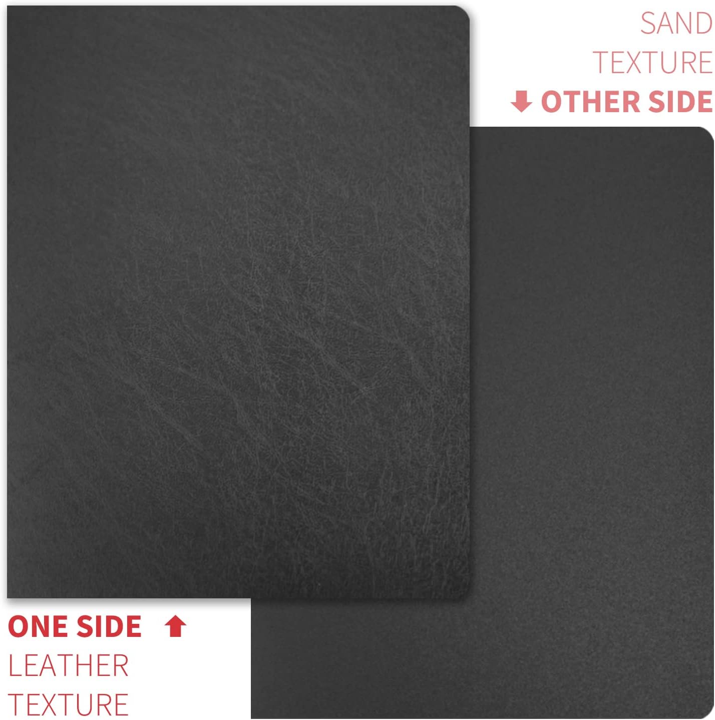 Binditek 100 Pack 16 Mil Leather-Textured Heavyduty Polycovers, Plastic Binding Presentation Covers, Letter Size, 8-1/2 x 11", Square Corners, Un-Punched, Black