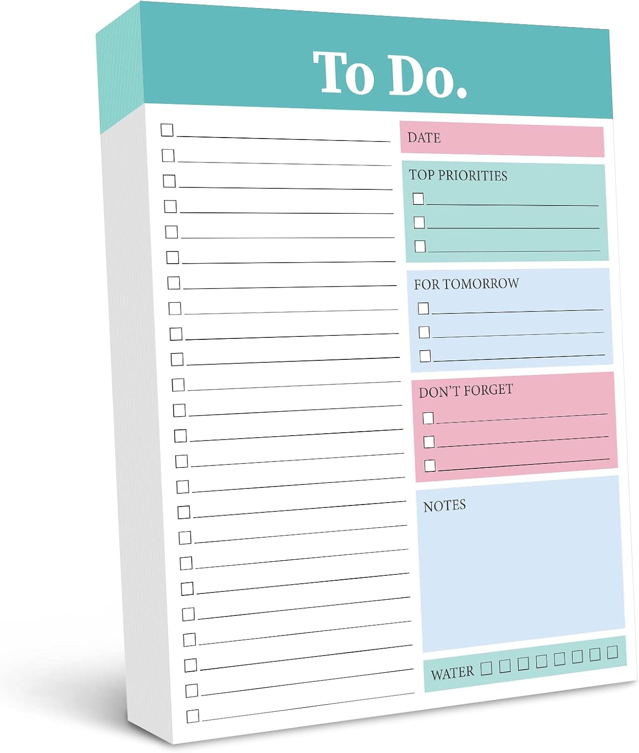 Spakon 300 Sheets Daily to Do List Notepad Notebook Library Card to Do Planner Checklist Memo Writing Pad Schedule Reminder Office Homework Planner for Task, 6" x 8(Retro,Beige)
