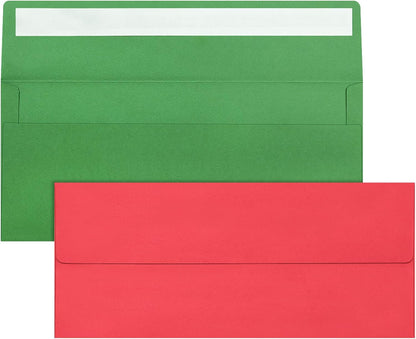 50 Pack #10 Business Envelopes, Sage Green Standard Envelopes Self Seal, Letter Size Mailing Envelopes for Checks Letters Invoices Statements Birthday Graduation Wedding, 4 1/8 x 9 1/2 Inch