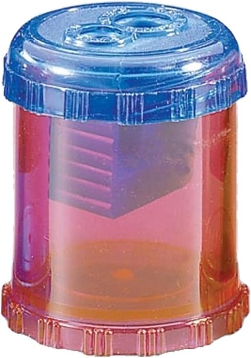 Westcott Plastic Manual Pencil and Crayon Sharpener, Assorted Colors (12202), Single