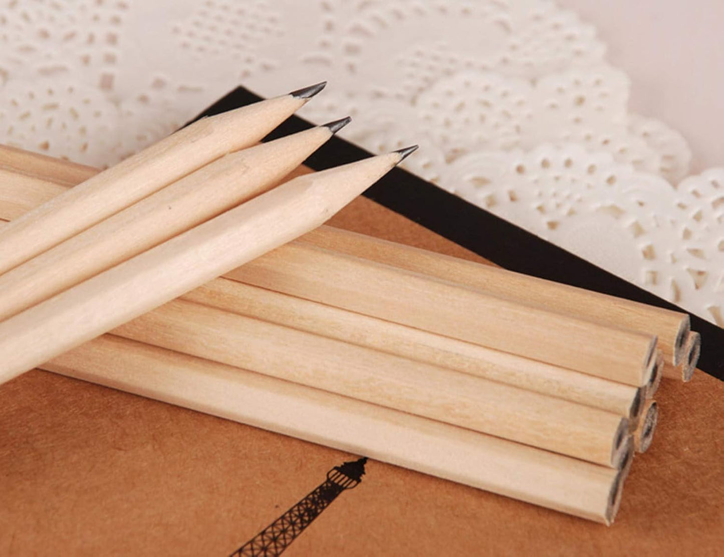 Wood Cased 2B Graphite Pencils for Drawing Sketching Writing Tests Exam Artists Beginners Home Office Supplies (18)