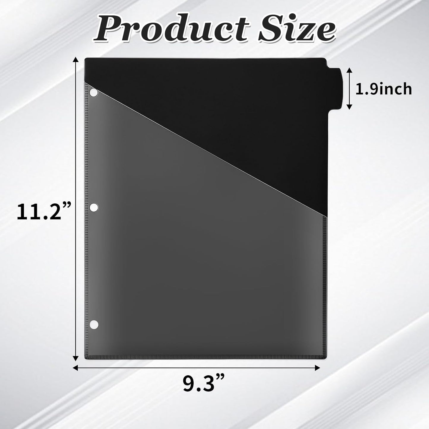 Epakh 12 Pcs Binder Dividers for 3 Rings Binders Index Dividers with Two Clear Pockets Plastics Sheets Protectors with Tab Labels for School Office Organization (Morandi)