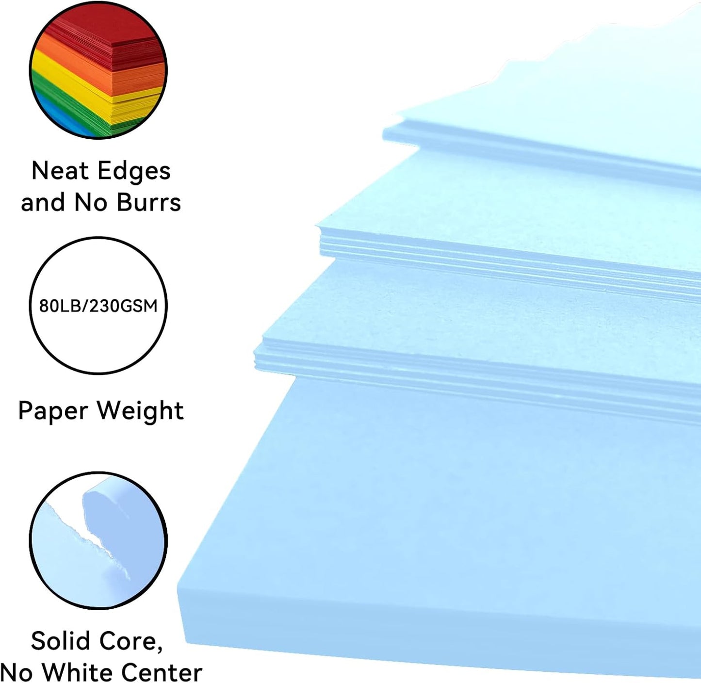 25Sheets Black Cardstock Paper, 8.5 x 11 Card stock for Cricut…