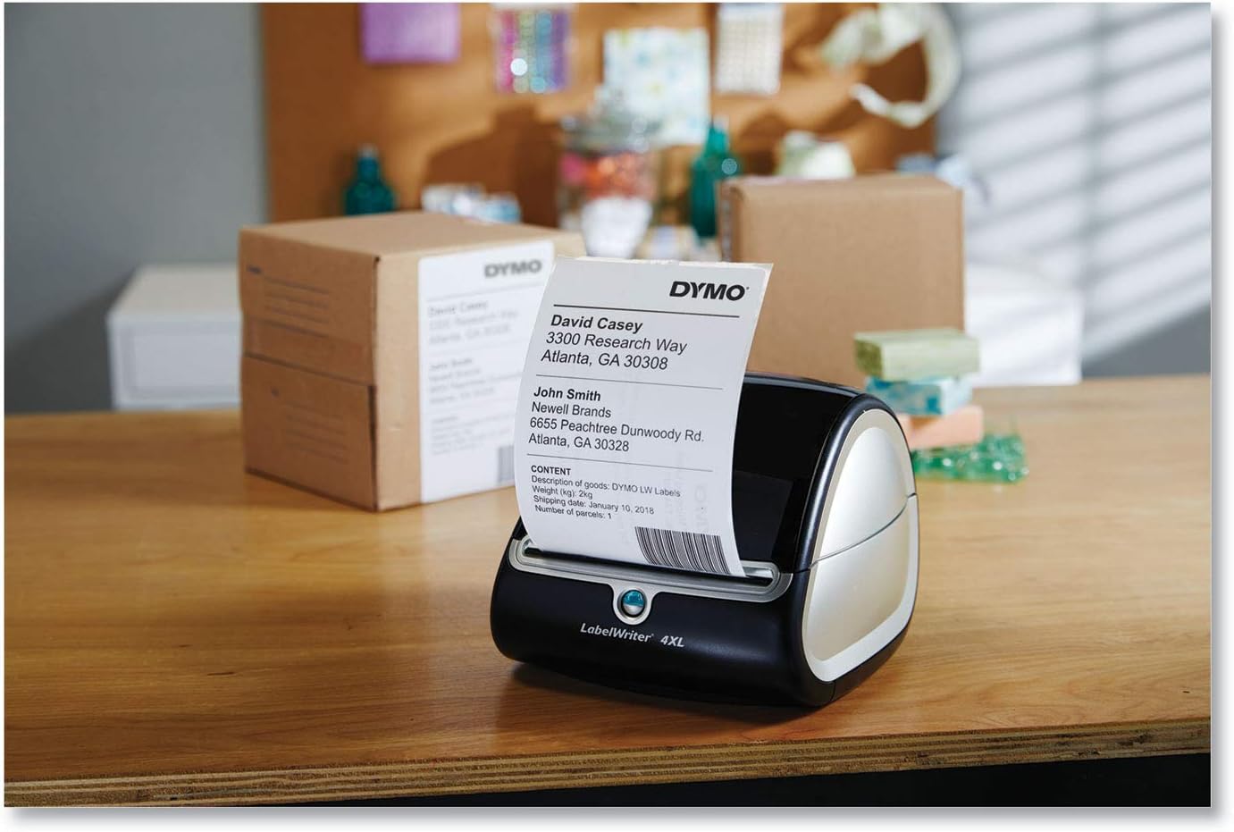 DYMO Authentic LW Extra-Large Shipping Labels DYMO Labels for LabelWriter 5XL and 4XL Label Printers Only White 4" x 6" 1 Roll of 220