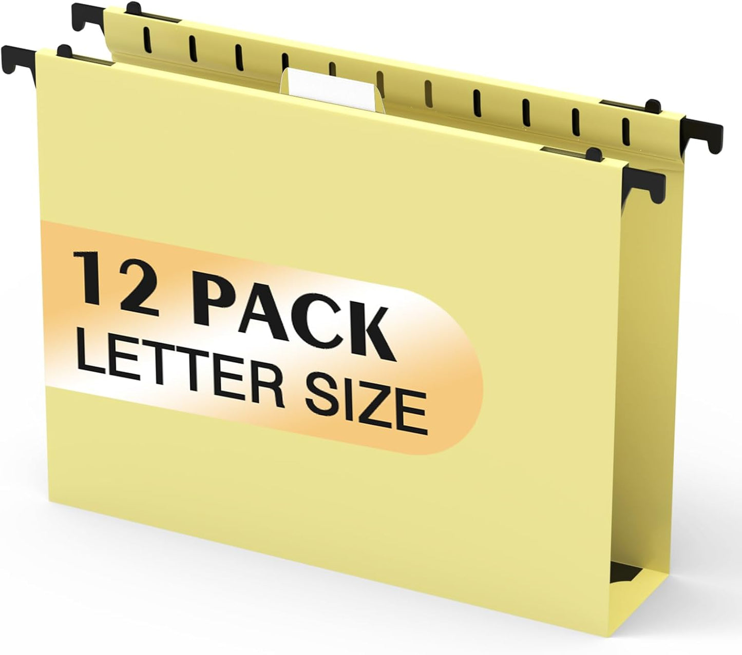 Shutex Extra Capacity Plastic Hanging File Folders,12 Pack Reinforced Hang Folders,Heavy Duty 2 Inch Expansion,Plastic Filing Cabinet Folders,Letter Size,Designed for Bulk Files, Medical Charts,Blue
