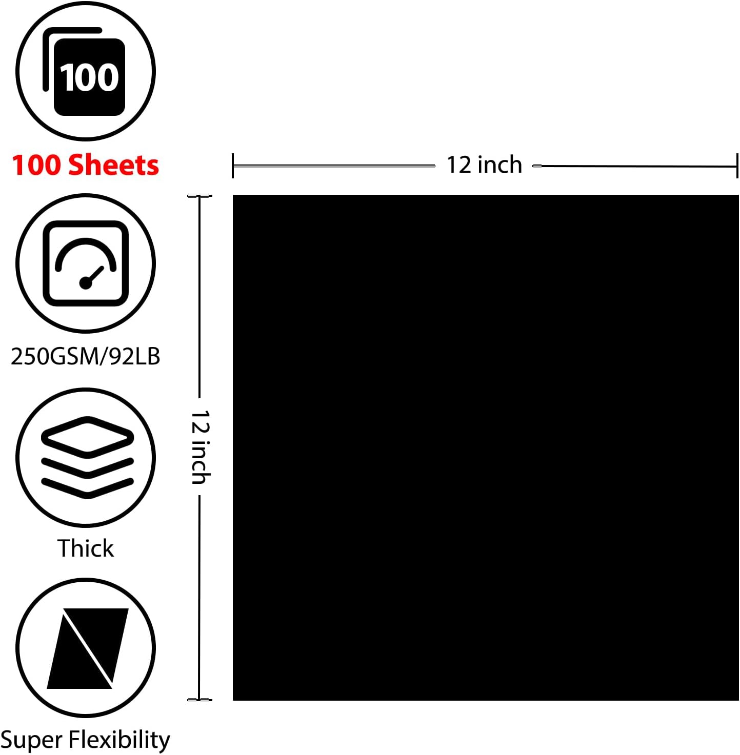 OcePor 100 Sheets White Cardstock 8.5” x 11”, 92lb/250gsm Card Stock, Thick Card Stock Paper, Heavy Cardstock Paper for Printer, Resume, Scrapbooks, Art, Crafts, Business Cards