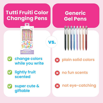 Ooly Scented Yummy Yummy Glitter Gel Pens Set of 12-1.00mm NIB Scented Glitter Pens for Kids and Adults, Art and Stationery Supplies