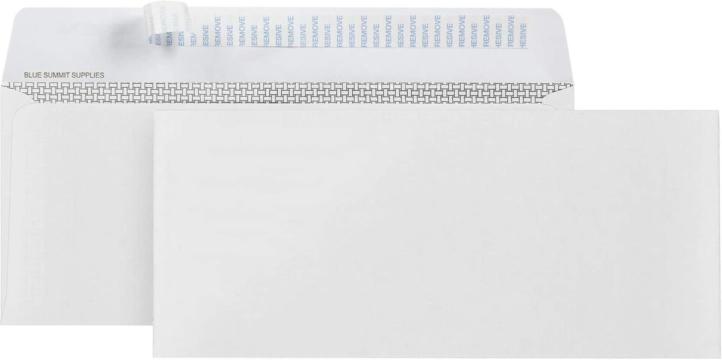 500#10 Windowless Security Envelopes Self Seal, Peel and Seal, Security Tinted, Printer Friendly Design for Business, Dimensions - 4-1/8 Inch x 9 ½ Inch - Envelopes Letter Size for Mailing