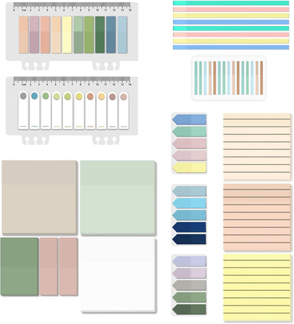 BAYTORY 700 Sheets Transparent Sticky Notes, Clear Waterproof 3 x 3 inch See Through Memo Pad, Self-Adhesive Translucent Writable Index Tabs for Annotating Books, Office & School Study Supplies