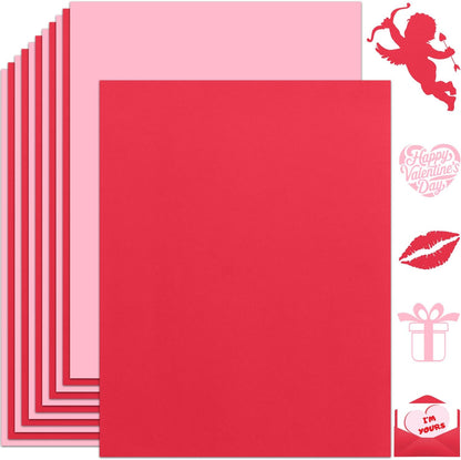 25 Sheets Black Cardstock Paper 8.5'' x 11'', 250gsm/92lb Thick Paper for Scrapbook, Invitations, Printing and DIY Cards