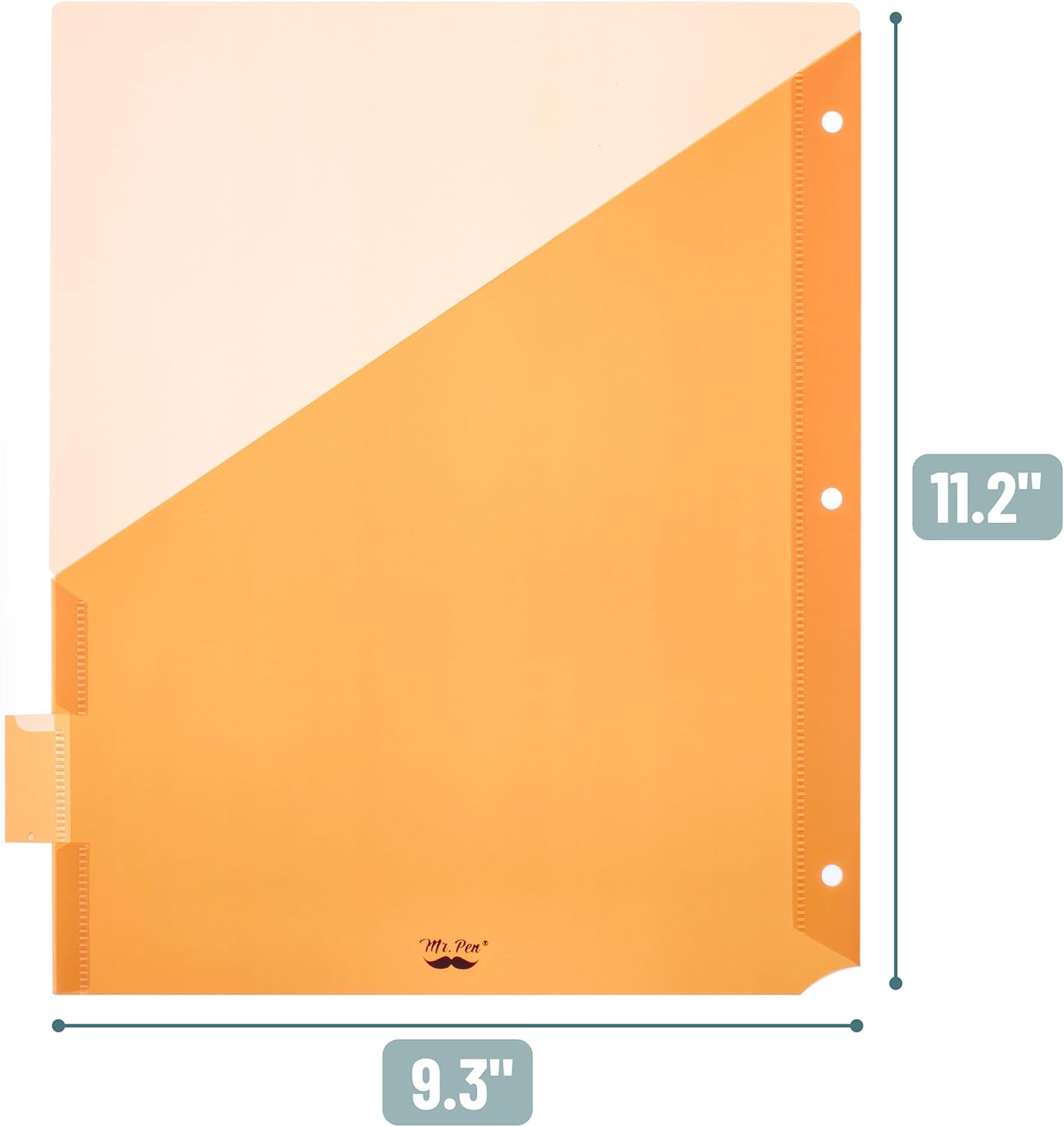 Mr. Pen- Binder Dividers with Pockets and Tabs, 1 Set, 8 Tabs/Set, Colorful, 3 Ring Binder Dividers with Tabs and Pockets on Both Sides