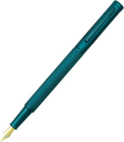 Hongdian Matte Black Forest Rollerball Pen with Schmidt Black Ink Refill, Classic Design with Metal Case for Business Signature
