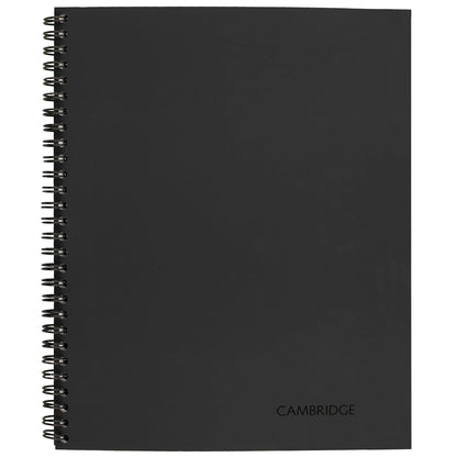 Cambridge Limited Business Notebook, Legal Ruled Paper, 8-1/4" x 11", 80 Sheets, Flexible Soft Touch Cover, Wirebound, Gray (06062)