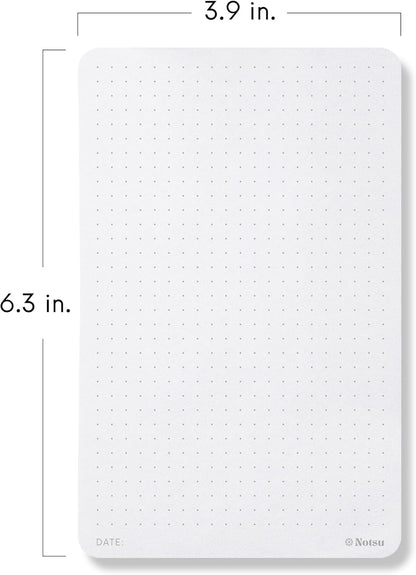 Notsu Graph Notepads 11 x 17 inch | Large Graphing Double Sided Drafting Pads with 1/4" Quad Grid Premium Thick Paper 120gsm