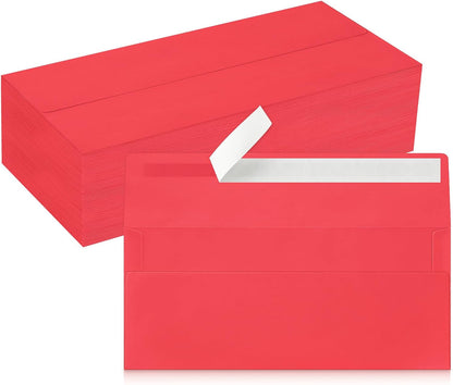 50 Pack #10 Business Envelopes, Sage Green Standard Envelopes Self Seal, Letter Size Mailing Envelopes for Checks Letters Invoices Statements Birthday Graduation Wedding, 4 1/8 x 9 1/2 Inch