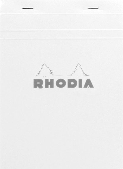 Rodia Rhodia cf12201 Notepad, No. 12 (3.3 x 4.7 inches (8.5 x 12 cm), 80 Sheets, Grid Ruled, Water Repellent Cover, Perforated, PEFC Certified, White