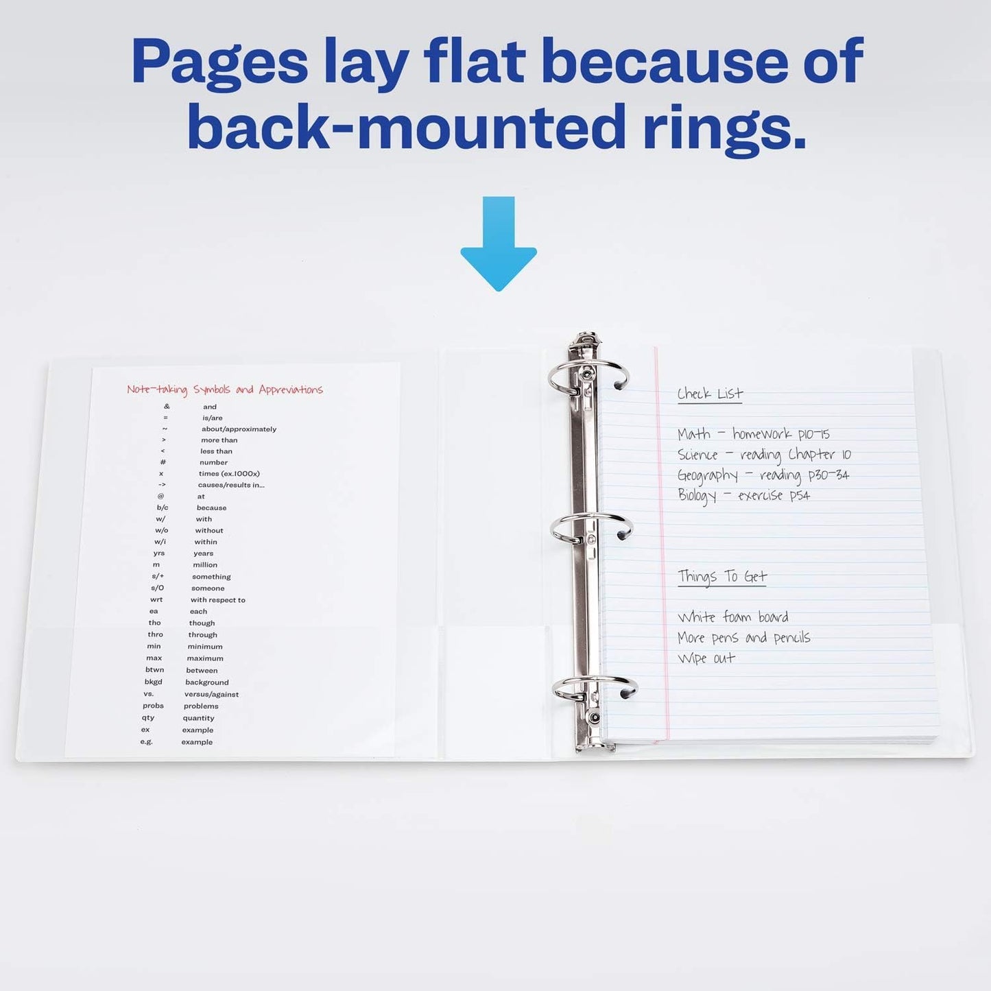 Avery Standard View 3 Ring Binders, 1.5" Round Rings, 275-Sheet Capacity, 2.1 Inch Wide Spine, White Binders, Ideal for Lightweight Organization and Occasional Referencing (4-Pack of 19201)