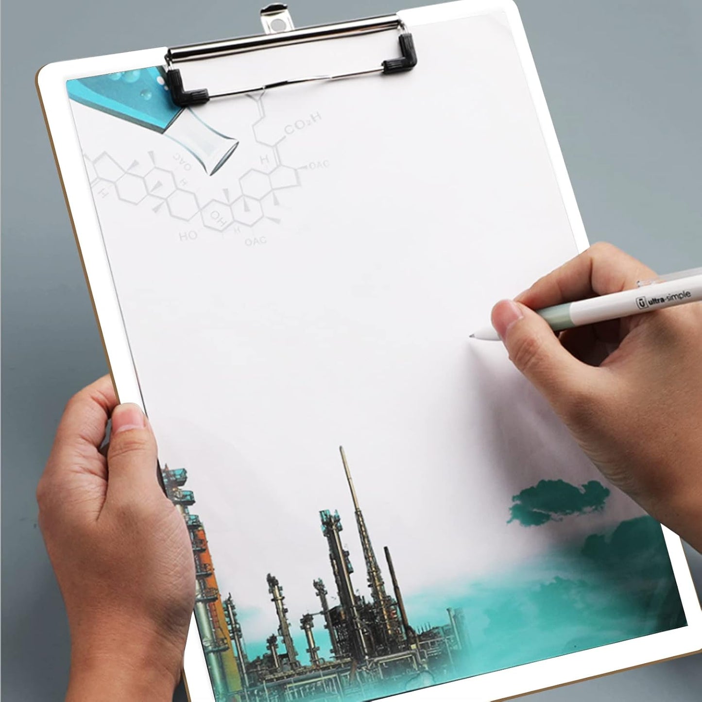 Dry Erase Clipboards, HERKKA 15 Pack Hardboard Office Whiteboard Clipboards Low Profile Clip Standard A4 Letter Size, ECO Friendly, Size 12.5 x 9 Inch