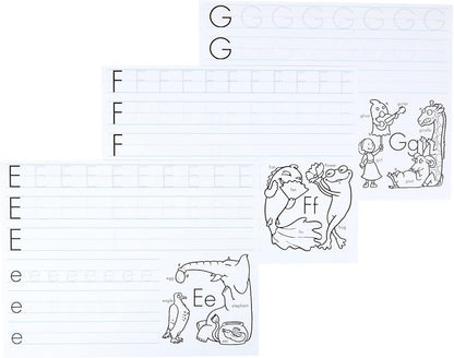 Crayola Alphabet Pad, Tracing Worksheets, 30 Pages, White, 10 x 8 Inches
