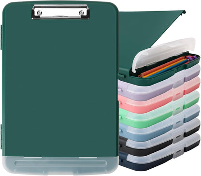 SFLHHDM Purple Clipboard, Clip Boards 8.5x11, Teacher Clipboards with Storage, Plastic Clipboard with Pen Holder, Clipboards Storage for Women Teachers Work, School & Office Supplies