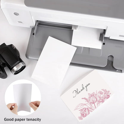 100 Pack 4x6 Cardstock Paper, 80lb White Blank Index Cards Thick Paper Heavyweight Cardstock for Printer, Postcards, Wedding Invitation, Thankyou Cards
