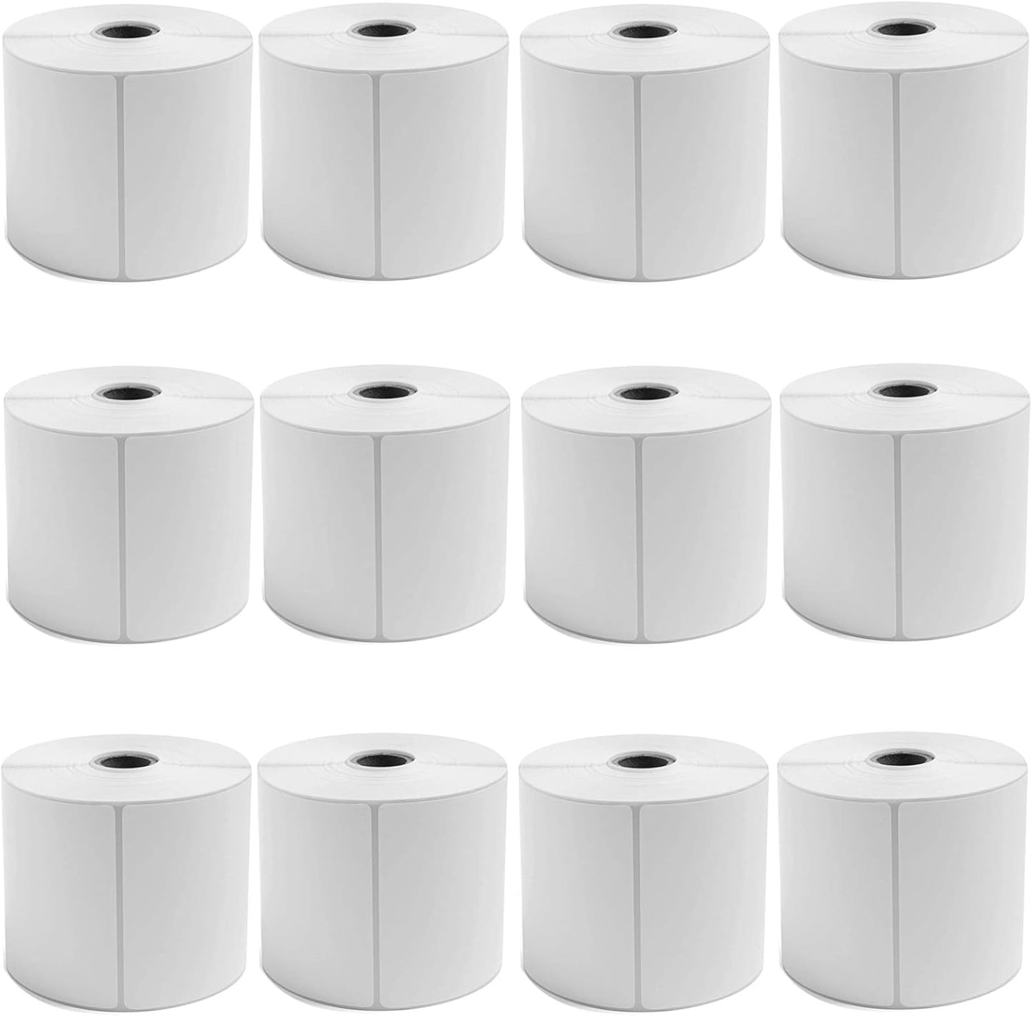 9527 Product Fanfold 4 x 6 Direct Thermal Labels White Perforated Shipping Labels, 500pcs per Stack,1 Stack