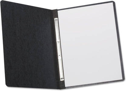 Oxford Heavyweight Pressguard and Pressboard Report Cover W/Reinforced Side Hinge, 2-Prong Metal Fastener, 3" Cap, 8.5 X 11, Black