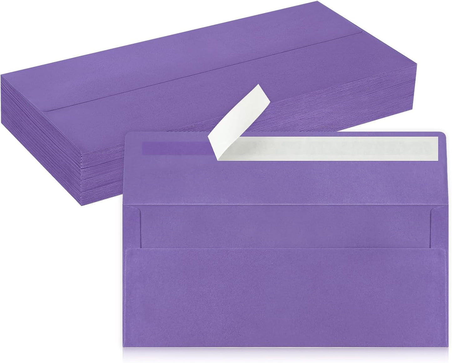 50 Pack #10 Business Envelopes, Sage Green Standard Envelopes Self Seal, Letter Size Mailing Envelopes for Checks Letters Invoices Statements Birthday Graduation Wedding, 4 1/8 x 9 1/2 Inch