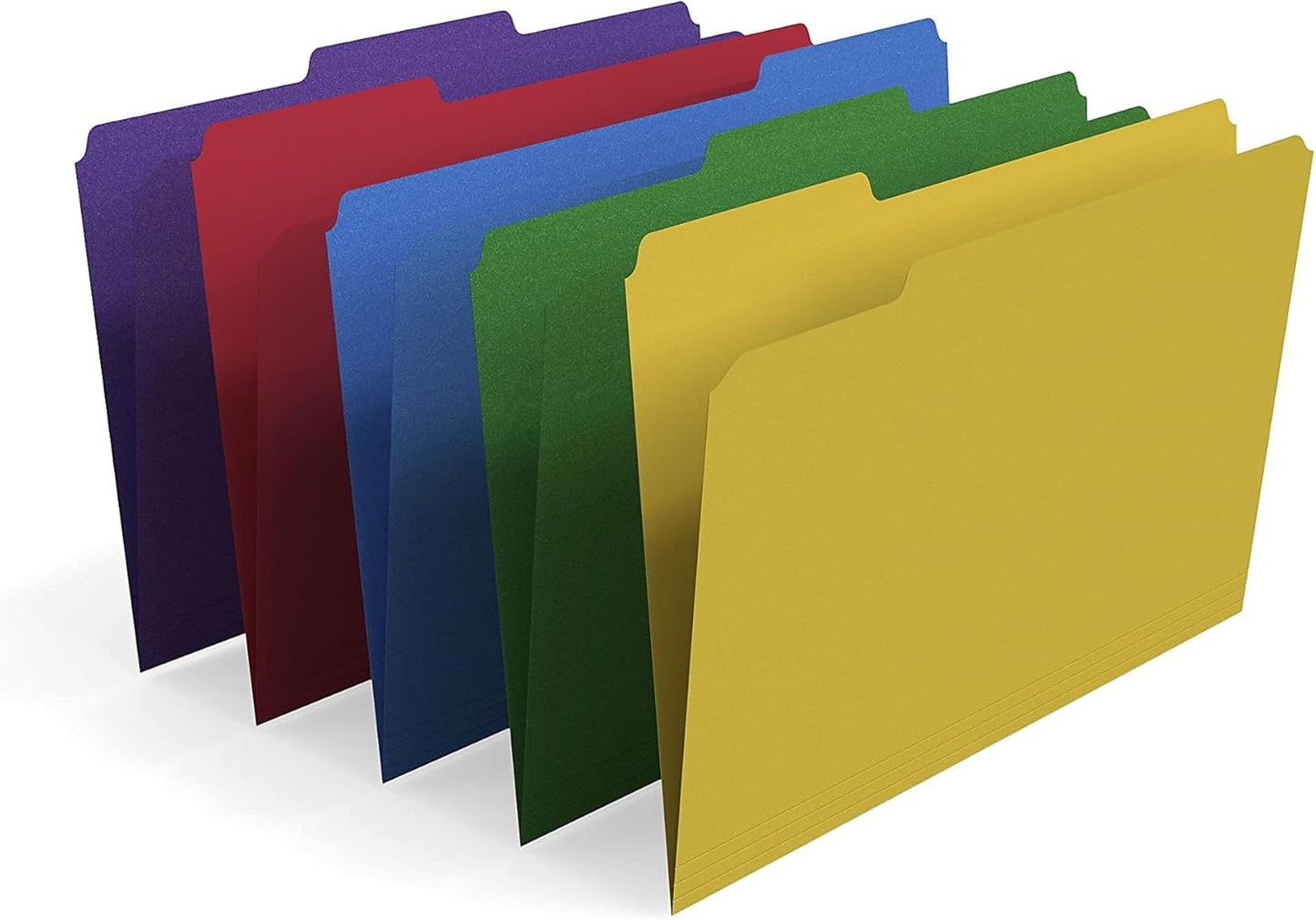 Staples Recycled File Folders, Legal Size, 1/3‑Cut Tabs, Manila, 30% Recycled Paper Stock, 100/Box