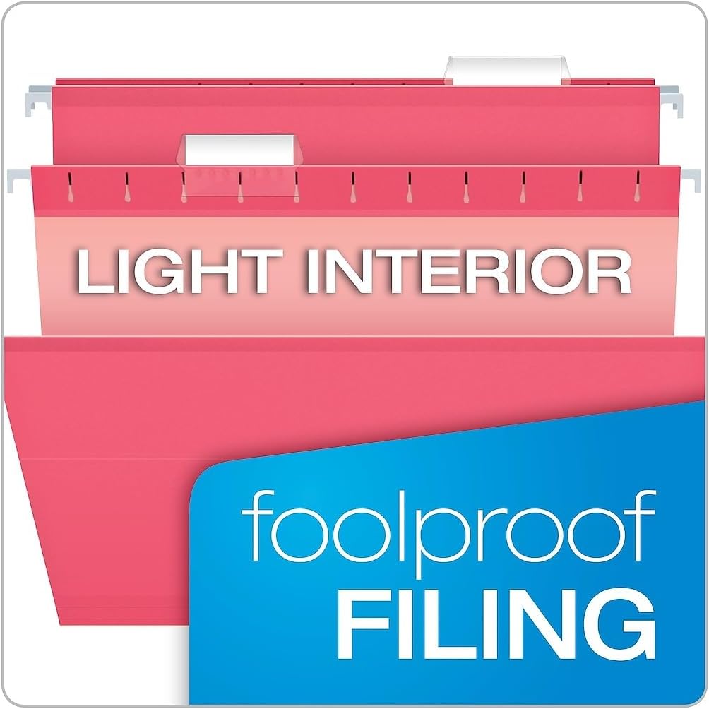 Pendaflex Hanging File Folders, Legal Size, Aqua (PFX415315AQU)