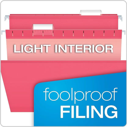 Pendaflex Hanging File Folders, Legal Size, Aqua (PFX415315AQU)